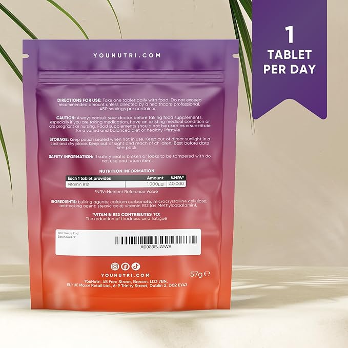 Vitamin B12 Methylcobalamin 1000µg