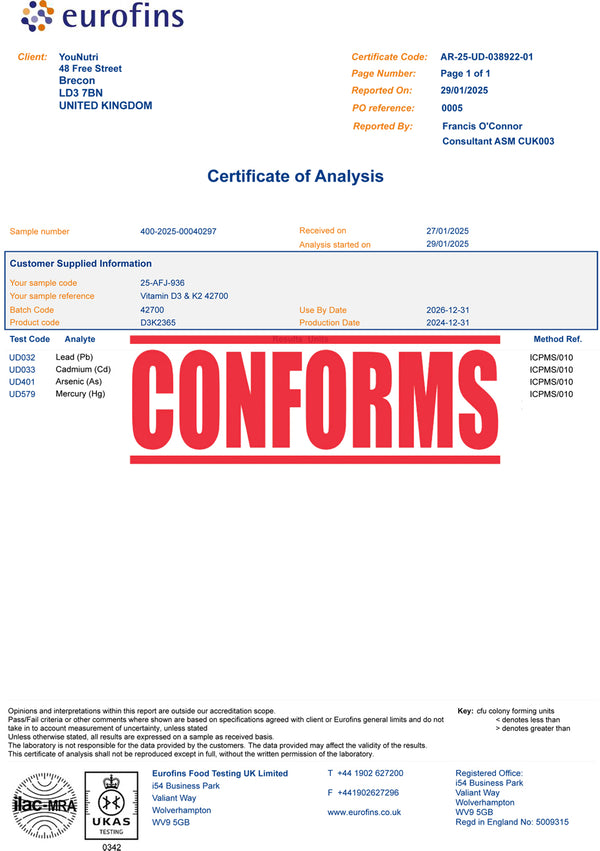 Vitamin D3 4000 iu & Vitamin K2