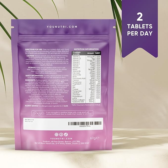 Female Multivitamin with Marine Collagen & Hyaluronic Acid