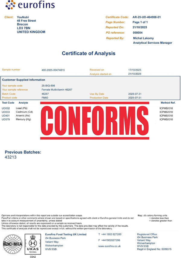 Female Multivitamin with Marine Collagen & Hyaluronic Acid