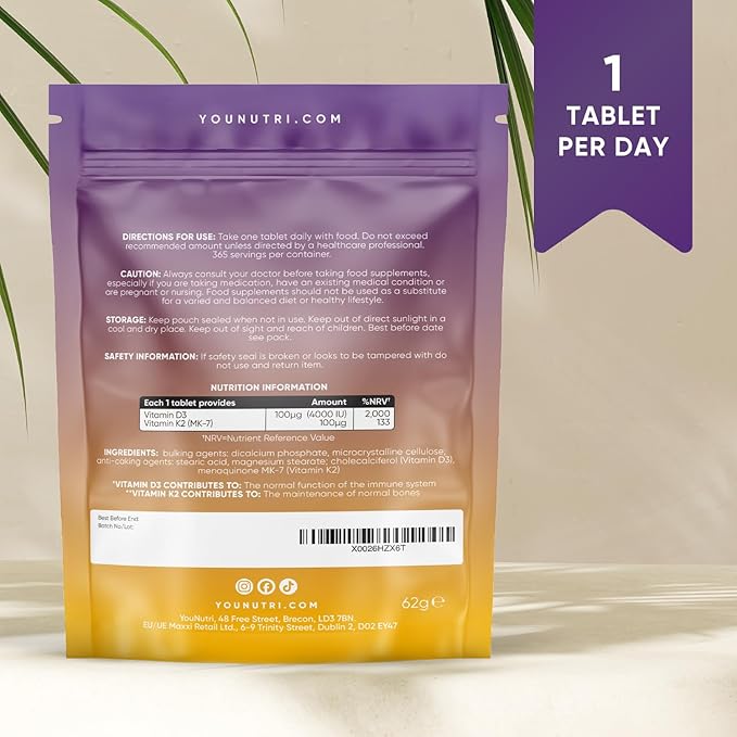 Vitamin D3 4000 iu & Vitamin K2